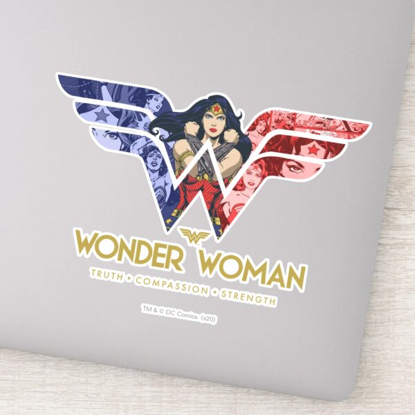 Wonder_Woman_Crossed_Arms_in_Logo_Collage_Sticker_1 Wonder Woman Crossed Arms In Logo Collage Sticker