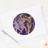 Wonder_Woman_Diana_Prince_Transformation_Classic_Round_Sticker_3 Wonder Woman Diana Prince Transformation Classic Round Sticker
