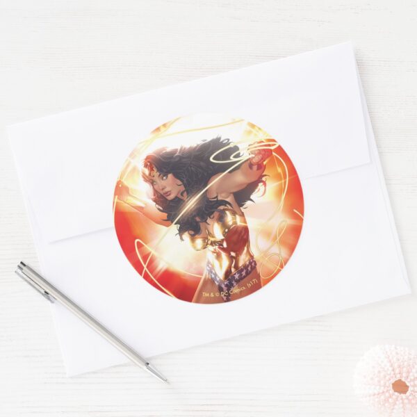 Wonder_Woman_Encyclopedia_Cover_Classic_Round_Sticker_3 Wonder Woman Encyclopedia Cover Classic Round Sticker