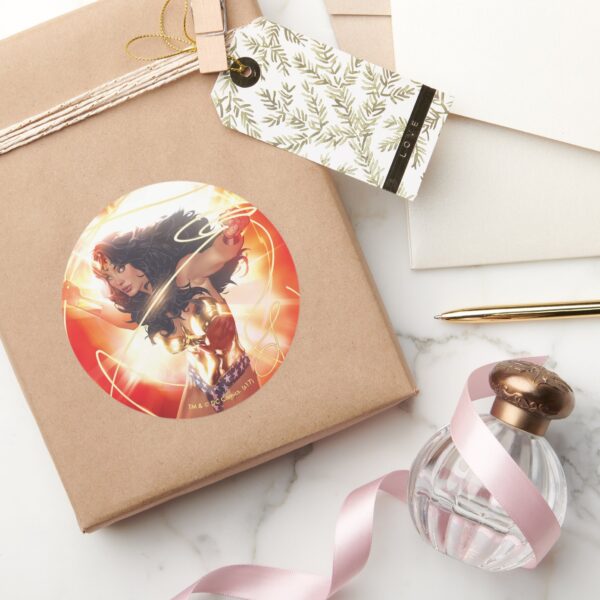 Wonder_Woman_Encyclopedia_Cover_Classic_Round_Sticker_5 Wonder Woman Encyclopedia Cover Classic Round Sticker