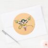 Wonder_Woman_Fly_Forward_Classic_Round_Sticker_3 Wonder Woman Fly Forward Classic Round Sticker