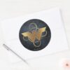 Wonder_Woman_Gold_Symbol_Over_Lasso_Classic_Round_Sticker_3 Wonder Woman Gold Symbol Over Lasso Classic Round Sticker
