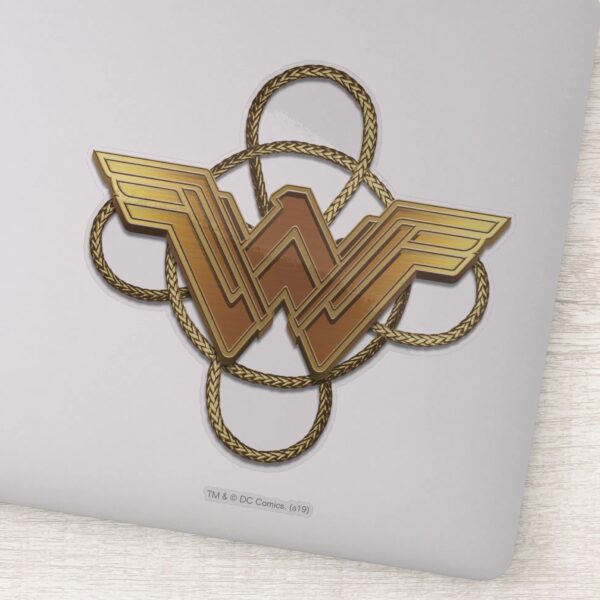 Wonder_Woman_Gold_Symbol_Over_Lasso_Sticker_1 Wonder Woman Gold Symbol Over Lasso Sticker