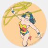 Wonder_Woman_Holds_Lasso_2_Classic_Round_Sticker_1 Wonder Woman Holds Lasso 2 Classic Round Sticker