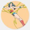 Wonder_Woman_Holds_Lasso_4_Classic_Round_Sticker_1 Wonder Woman Holds Lasso 4 Classic Round Sticker