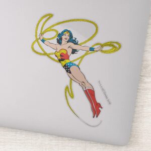 Wonder Woman Holds Lasso 4 Sticker