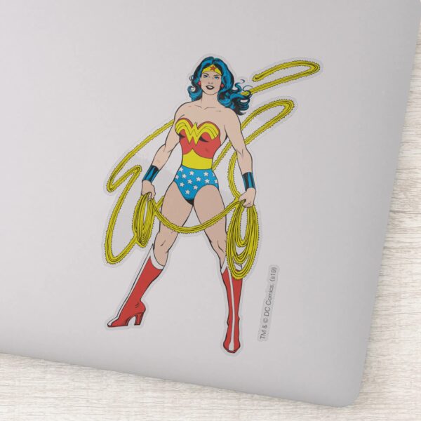 Wonder_Woman_Holds_Lasso_Sticker_1 Wonder Woman Holds Lasso Sticker