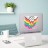 Wonder Woman Layered Rainbow Logo Sticker