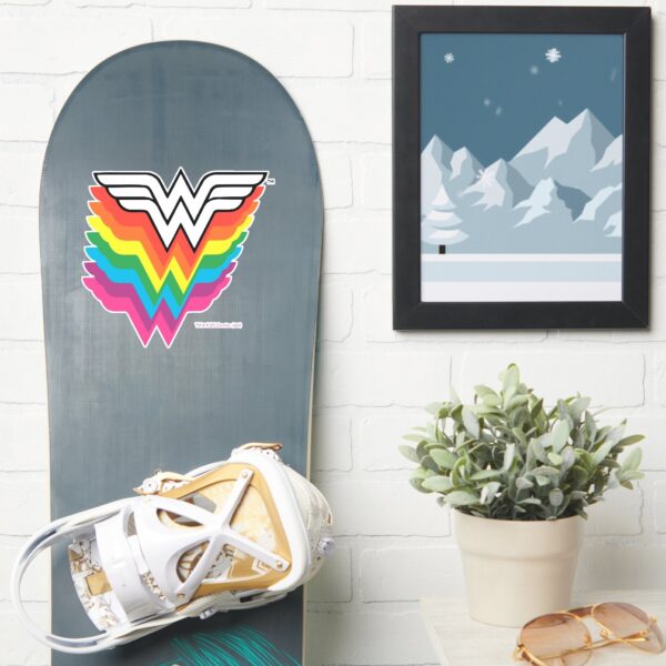 Wonder Woman Layered Rainbow Logo Sticker