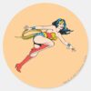 Wonder_Woman_Leap_Right_Classic_Round_Sticker_1 Wonder Woman Leap Right Classic Round Sticker