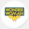Wonder_Woman_Logo_3_Classic_Round_Sticker_1 Wonder Woman Logo 3 Classic Round Sticker