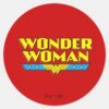 Wonder_Woman_Name_and_Logo_Classic_Round_Sticker_1 Wonder Woman Name And Logo Classic Round Sticker