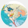Wonder_Woman_Ocean_Sky_Classic_Round_Sticker_1 Wonder Woman Ocean Sky Classic Round Sticker