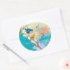 Wonder_Woman_Ocean_Sky_Classic_Round_Sticker_3 Wonder Woman Ocean Sky Classic Round Sticker
