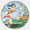 Wonder_Woman_Paradise_Island_Classic_Round_Sticker_1 Wonder Woman Paradise Island Classic Round Sticker
