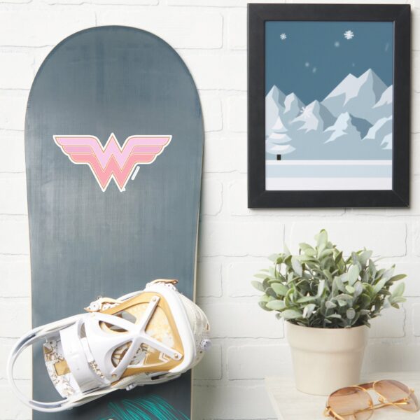 Wonder_Woman_Pink_and_Orange_Mesh_Logo_Sticker_7 Wonder Woman Pink And Orange Mesh Logo Sticker