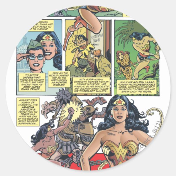 Wonder_Woman_Princess_Diana_Classic_Round_Sticker_1 Wonder Woman Princess Diana Classic Round Sticker