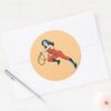 Wonder_Woman_Red_Outfit_Classic_Round_Sticker_3 Wonder Woman Red Outfit Classic Round Sticker