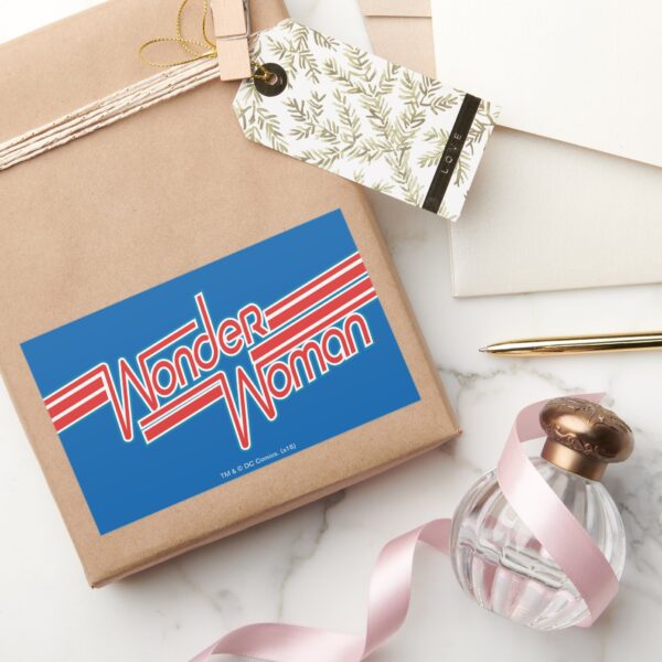 Wonder_Woman_Red_and_Blue_Stripe_Logo_Rectangular_Sticker_5 Wonder Woman Red And Blue Stripe Logo Rectangular Sticker