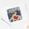 Wonder_Woman_Retro_City_Sunburst_Square_Sticker_3 Wonder Woman Retro City Sunburst Square Sticker
