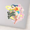 Wonder_Woman_Retro_Flowers_Sticker_1 Wonder Woman Retro Flowers Sticker