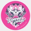 Wonder_Woman_Retro_Glam_Rock_Graphic_Classic_Round_Sticker_1 Wonder Woman Retro Glam Rock Graphic Classic Round Sticker