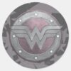 Wonder_Woman_Shield_Pattern_Classic_Round_Sticker_1 Wonder Woman Shield Pattern Classic Round Sticker