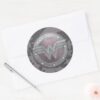 Wonder_Woman_Shield_Pattern_Classic_Round_Sticker_3 Wonder Woman Shield Pattern Classic Round Sticker