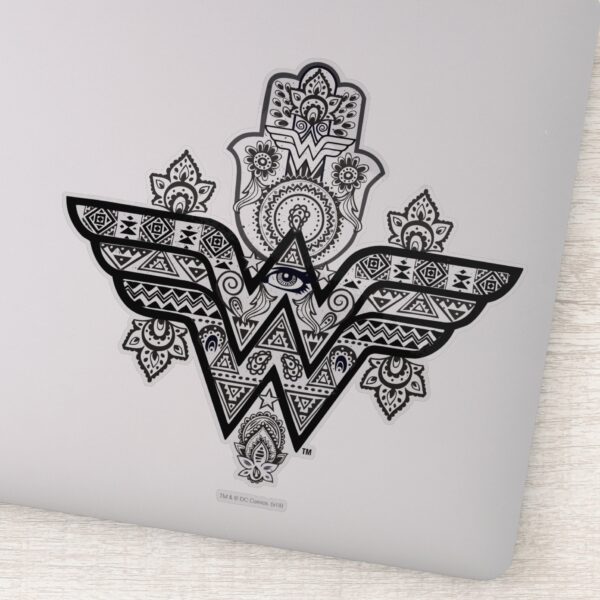 Wonder_Woman_Spiritual_Paisley_Hamsa_Logo_Sticker_1 Wonder Woman Spiritual Paisley Hamsa Logo Sticker