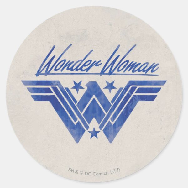 Wonder_Woman_Stacked_Stars_Symbol_Classic_Round_Sticker_1 Wonder Woman Stacked Stars Symbol Classic Round Sticker