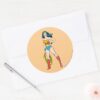 Wonder_Woman_Standing_Classic_Round_Sticker_3 Wonder Woman Standing Classic Round Sticker