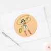 Wonder_Woman_Standing_with_Lasso_Classic_Round_Sticker_3 Wonder Woman Standing With Lasso Classic Round Sticker