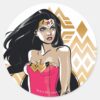 Wonder_Woman_Strength_Classic_Round_Sticker_1 Wonder Woman Strength Classic Round Sticker