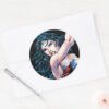 Wonder_Woman_Swinging_Sword_Classic_Round_Sticker_3 Wonder Woman Swinging Sword Classic Round Sticker