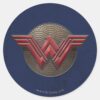 Wonder_Woman_Symbol_Over_Concentric_Circles_Classic_Round_Sticker_1 Wonder Woman Symbol Over Concentric Circles Classic Round Sticker