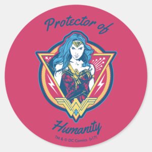 Wonder_Woman_Tri-Color_Graphic_Template_Classic_Round_Sticker_1 Wonder Woman Tri Color Graphic Template Classic Round Sticker