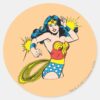 Wonder_Woman_Twist_with_Glowing_Cuffs_Classic_Round_Sticker_1 Wonder Woman Twist With Glowing Cuffs Classic Round Sticker
