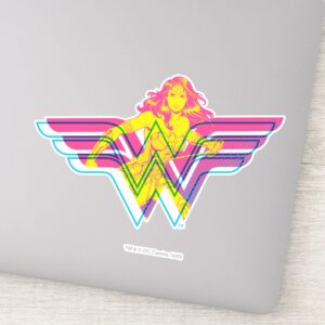 Wonder_Woman_Yellow-Pink_Comic_Art_Logo_Sticker_1 Wonder Woman Yellow Pink Comic Art Logo Sticker