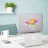 Wonder_Woman_Yellow-Pink_Comic_Art_Logo_Sticker_3 Wonder Woman Yellow Pink Comic Art Logo Sticker