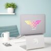 Wonder_Woman_Yellow-Pink_Halftone_Gradient_Logo_Sticker_3 Wonder Woman Yellow Pink Halftone Gradient Logo Sticker
