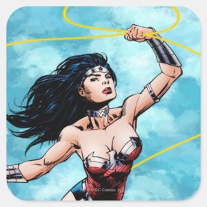 Wonder_Woman_&_Lasso_of_Truth_Square_Sticker_1 Wonder Woman Lasso Of Truth Square Sticker