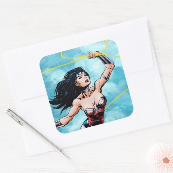 Wonder_Woman_&_Lasso_of_Truth_Square_Sticker_3 Wonder Woman Lasso Of Truth Square Sticker