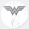 Wonder_Woman___Beauty_Bliss_Logo_Classic_Round_Sticker_1 Wonder Woman Beauty Bliss Logo Classic Round Sticker