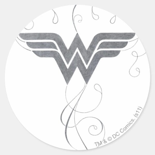 Wonder_Woman___Beauty_Bliss_Logo_Classic_Round_Sticker_1 Wonder Woman Beauty Bliss Logo Classic Round Sticker
