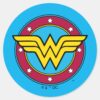Wonder_Woman___Circle_&_Stars_Logo_Classic_Round_Sticker_2 Wonder Woman Circle Stars Logo Classic Round Sticker