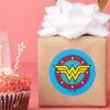 Wonder_Woman___Circle_&_Stars_Logo_Classic_Round_Sticker_8 Wonder Woman Circle Stars Logo Classic Round Sticker