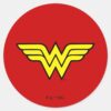 Wonder_Woman___Classic_Logo_Classic_Round_Sticker_1 Wonder Woman Classic Logo Classic Round Sticker