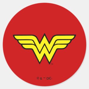 Wonder Woman Classic Logo Classic Round Sticker