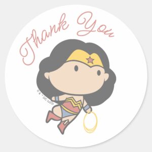 Wonder_Woman___New_Baby_Coming_Soon_Classic_Round_Sticker_1 Wonder Woman New Baby Coming Soon Classic Round Sticker
