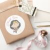 Wonder_Woman___New_Baby_Coming_Soon_Classic_Round_Sticker_5 Wonder Woman New Baby Coming Soon Classic Round Sticker